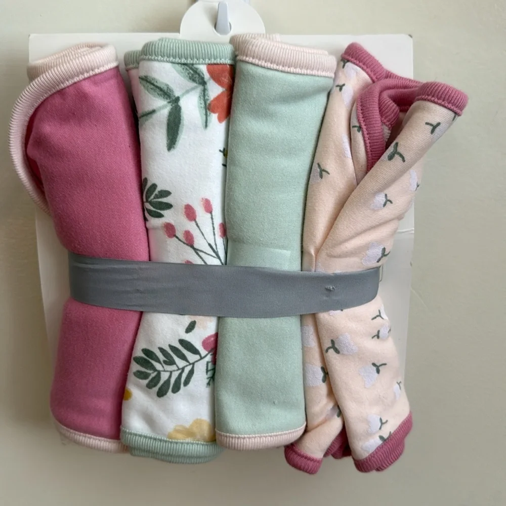 Baby burp cloths and shower‎ blanket new